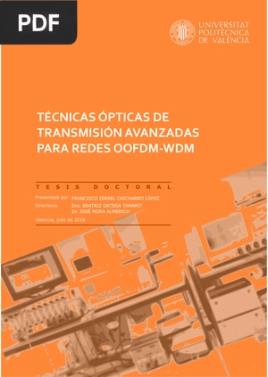 Técnicas ópticas de transmisión avanzadas para redes OOFDM-WDM