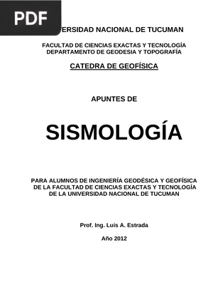 Apuntes de sismología