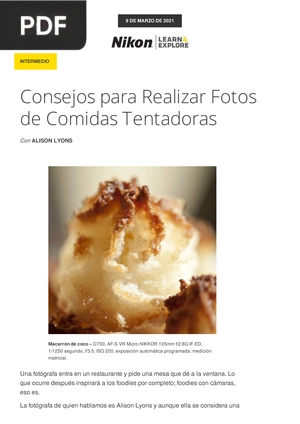 Consejos para Realizar Fotos de Comidas Tentadoras