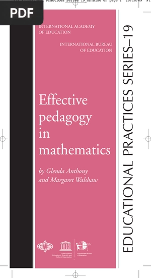 Effective pedagogy in mathematics