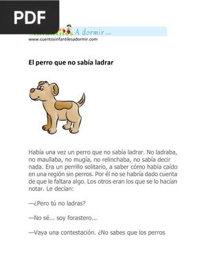 El perro que no sabía ladrar