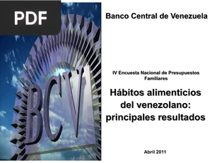 Hábitos alimenticios del venezolano: principales resultados (Presentación)