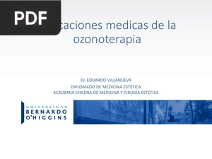 Indicaciones medicas de la ozonoterapia (Presentación)