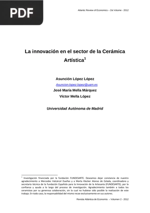 La innovación en el sector de la Cerámica Artística