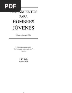 Pensamientos para hombres jóvenes