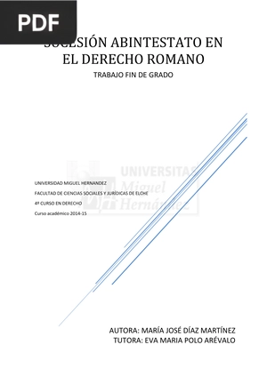 Sucesión abintestato en el derecho romano