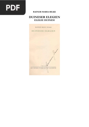 Duineser Elegien (Elegías de Duino)