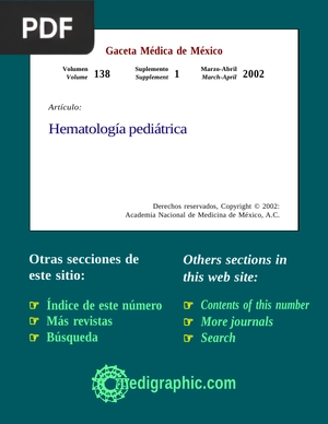 Hematología pediátrica (Artículo)