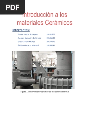 Introducción a los materiales Cerámicos