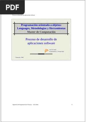 Proceso de desarrollo de aplicaciones software (Presentacion)