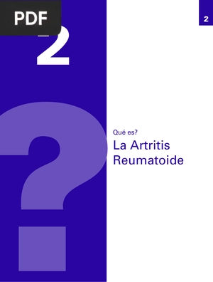 Qué es? La Artritis Reumatoide (Articulo)