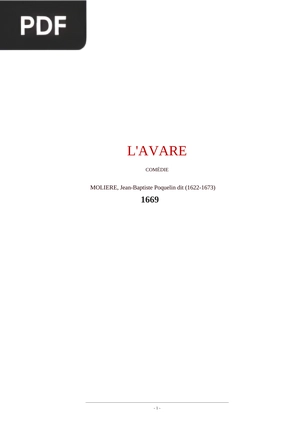 L'Avare