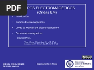 Campos electromagnéticos (Ondas EM) (Presentación)