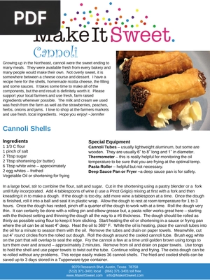 Cannoli (Inglés)