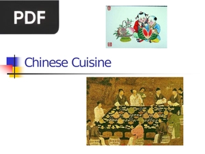 Chinese cuisine (Inglés) (Presentación)