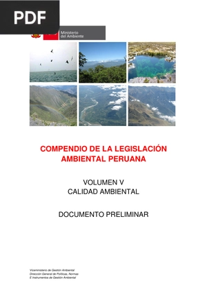 Compendio de la legislación ambiental peruana