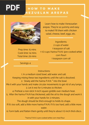 How To Make Venezuelan Arepas (Inglés) (Artículo)