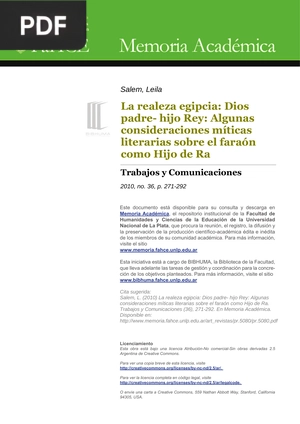 La realeza egipcia: Dios padre- hijo Rey