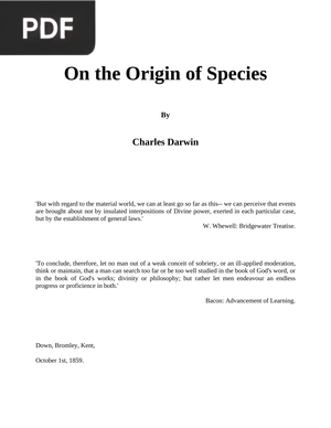 On the Origin of Species