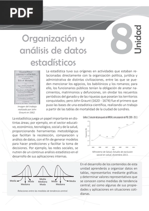 Organización y análisis de datos estadísticos