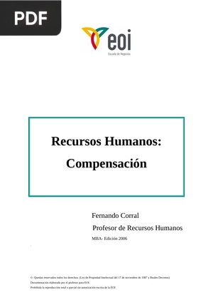 Recursos Humanos: Compensación