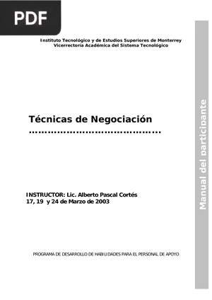 Técnicas de Negociación