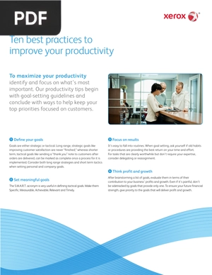 Ten best practices to improve your productivity (Inglés) (Artículo)