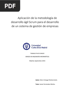 Aplicación de la metodología de desarrollo ágil Scrum para el desarrollo de un sistema de gestión de empresas