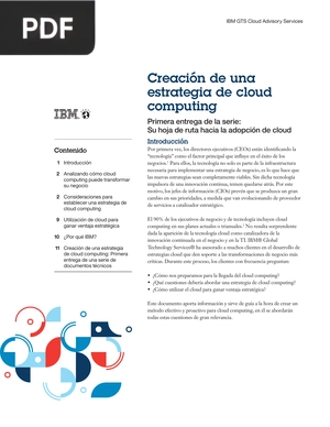 Creación de una estrategia de cloud computing