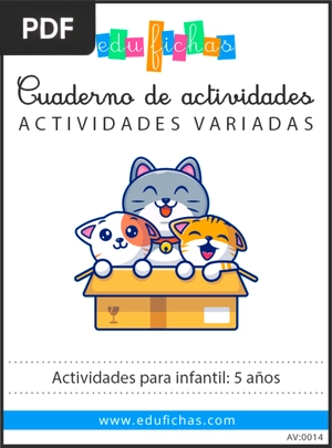 Cuaderno de actividades. Actividades variadas. Actividades para infantil de 5 años.