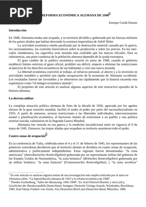 La reforma económica alemana de 1948