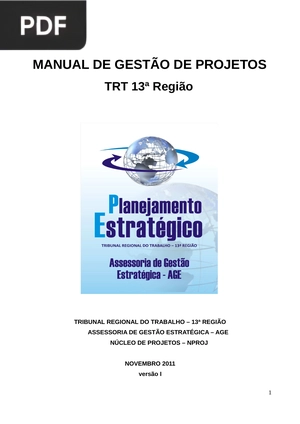 Manual de gestão de projetos (portugués)