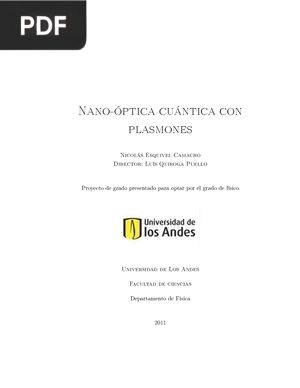 Nano-óptica cuántica con plasmones