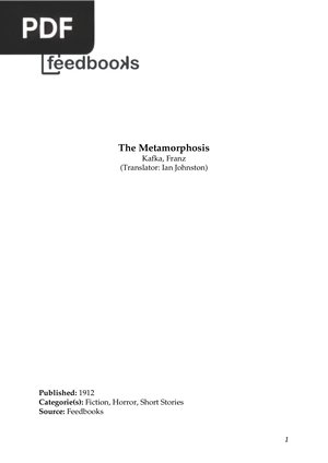 The Metamorphosis (Inglés)