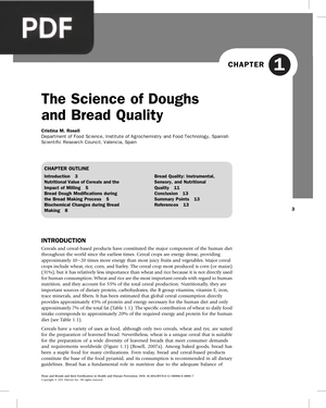 The Science of Doughs and Bread Quality