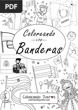 Libro de Banderas para Colorear