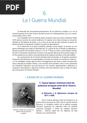 La I Guerra Mundial