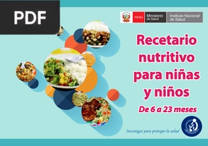 Recetario nutritivo para niñas y niños De 6 a 23 meses