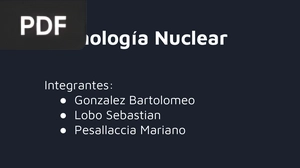 Tecnología Nuclear (Presentación)