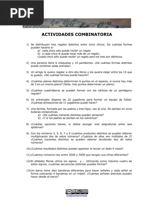 Actividades combinatorias (Articulo)