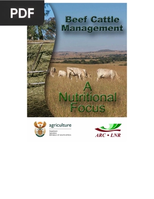 Beef cattle management. A nutritional focus (Inglés)