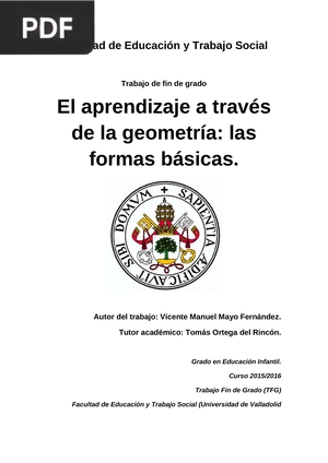 El aprendizaje a través de la geometría: las formas básicas.