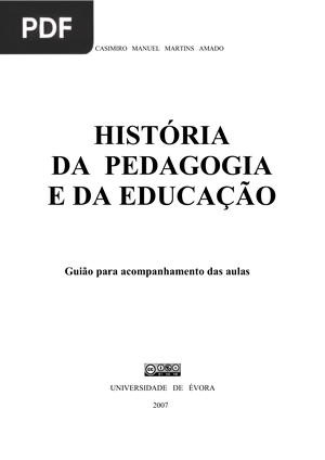 História da Pedagogia e da Educação