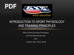 Introduction to sport physiology and training principles (Inglés)