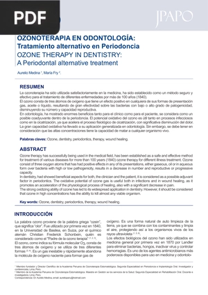 Ozonoterapia en odontología