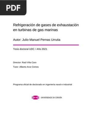 Refrigeración de gases de exhaustación en turbinas de gas marinas