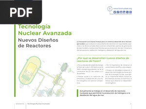 Tecnología Nuclear Avanzada Nuevos Diseños de Reactores (Articulo)