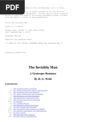 The Invisible Man (Inglés)