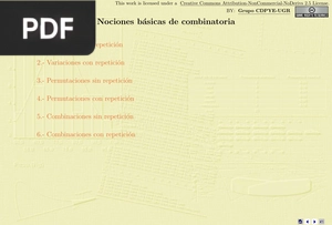 Nociones basicas de combinatoria (Articulo)