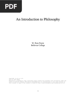 An Introduction to Philosophy (Inglés)